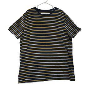 Goodfellow & Co. Men's Striped Blue/Yellow T-Shirt Size XL